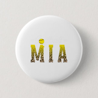 Softball Mia Leopard Grandma Mia Of A Softball Pla 2 Inch Round Button