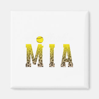 Softball Mia Leopard Grandma Mia Of A Softball Pla Magnet