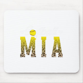 Softball Mia Leopard Grandma Mia Of A Softball Pla Mouse Pad