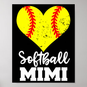 Softball Mimi Funny Softball Player Mimi Poster