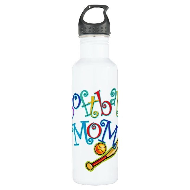 Softball Mom 710 Ml Water Bottle (Front)