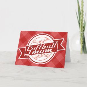 Softball Mom Birthday Mother's Day Card