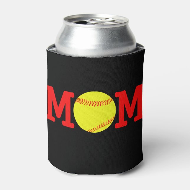 Softball Mom Can Cooler Coozie (Can Front)