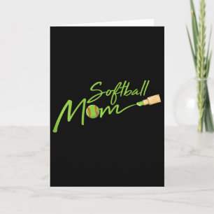 Softball Mom Cool Sport Fan Player Proud Mama Momm Card