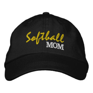 Softball Mom Embroidered Cap, Sports Theme Hat