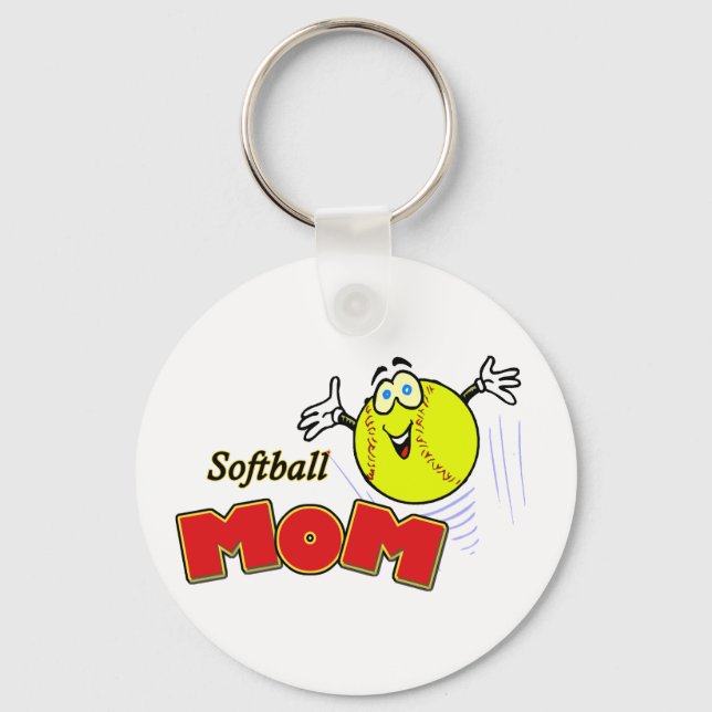 Softball Mom II Keychain (Front)