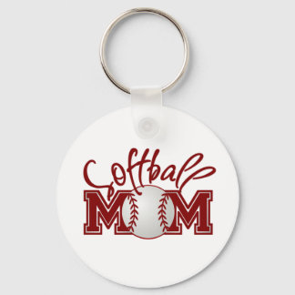 Softball MOM Keychain
