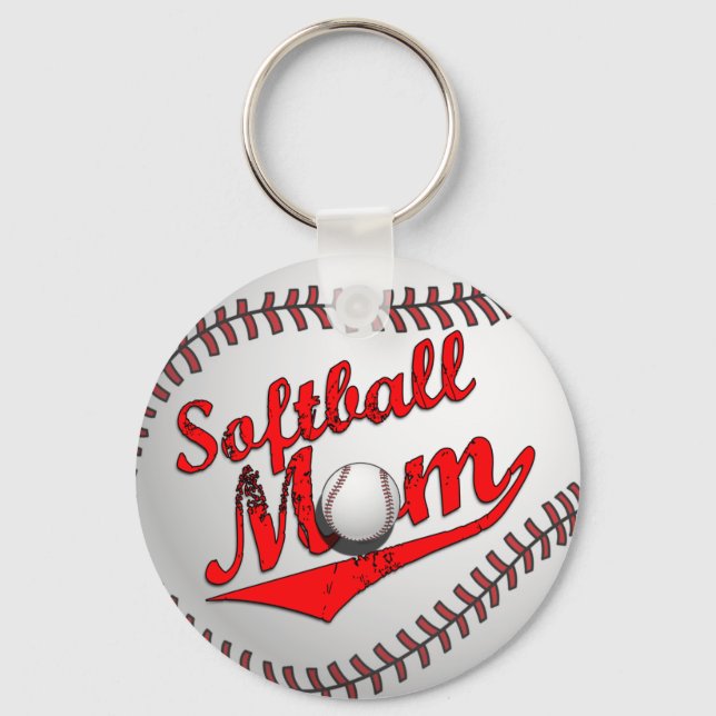 Softball Mom Keychain (Front)