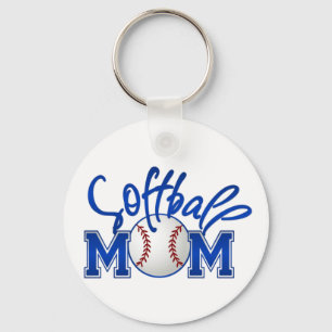 Softball Mom Keychain
