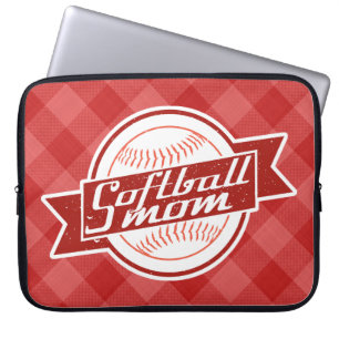 Softball Mom Laptop Cover