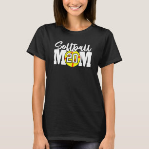 Softball Mom Number 20 T-Shirt