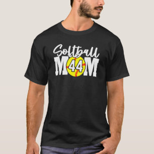 Softball Mom Number 44 T-Shirt