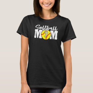 Softball Mom Number 7 T-Shirt