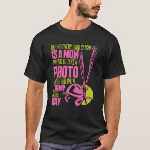 Softball Mom Pitcher Batter Catcher Softball T-Shirt