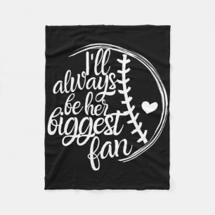 Softball Mom Shirt, Softball Gift I'll Always Be B Fleece Blanket