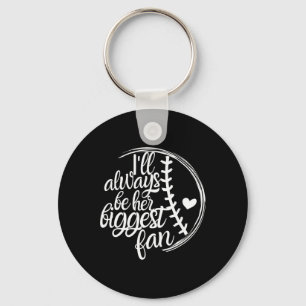 Softball Mom Shirt, Softball Gift I'll Always Be B Keychain