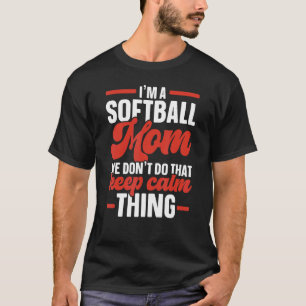 Softball Mom Softball Player Pitcher Catcher Sport T-Shirt