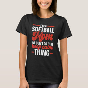 Softball Mom Softball Player Pitcher Catcher Sport T-Shirt