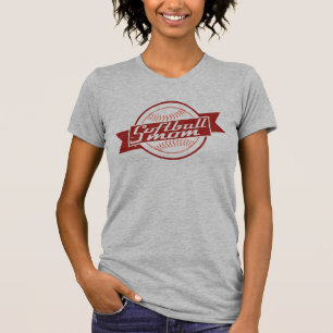 Softball Mom, With Name & Number Print T-Shirt