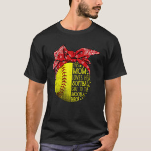 Softball Mom Women Pitcher Catcher Girls 1 T-Shirt