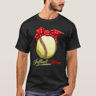 Softball Mom Women Pitcher Catcher Girls 5 T-Shirt