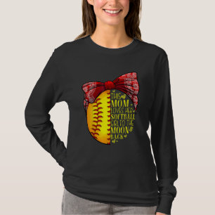 Softball Mom Women Pitcher Catcher Girls T-Shirt