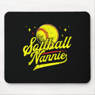 Softball Nannie Of A Softball Player Nannie Mouse Pad