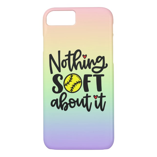 Softball - Nothing Soft About It coque iphone (Dos)