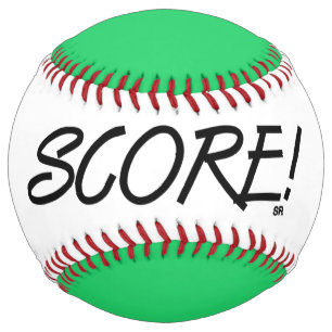 Softball Partition de balle douce blanche et verte