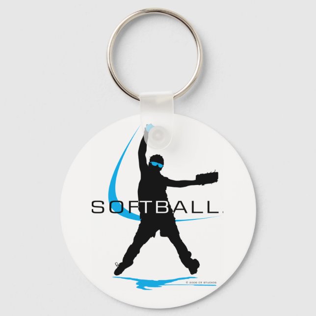 Softball - Pitcher Keychain (Front)