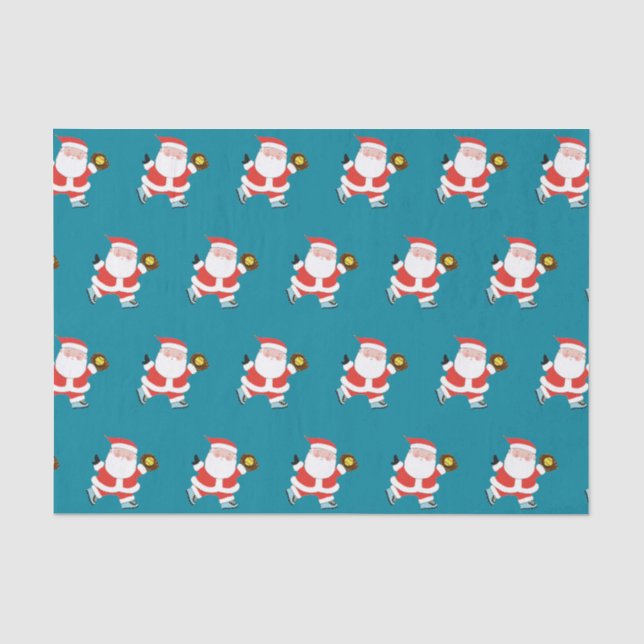 Softball Player Christmas Tissue Paper (Front)
