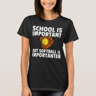Softball Player  Girls Team Pitcher Catcher T-Shirt