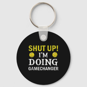 Softball Player Pitcher I'm Doing Gamechanger Keychain