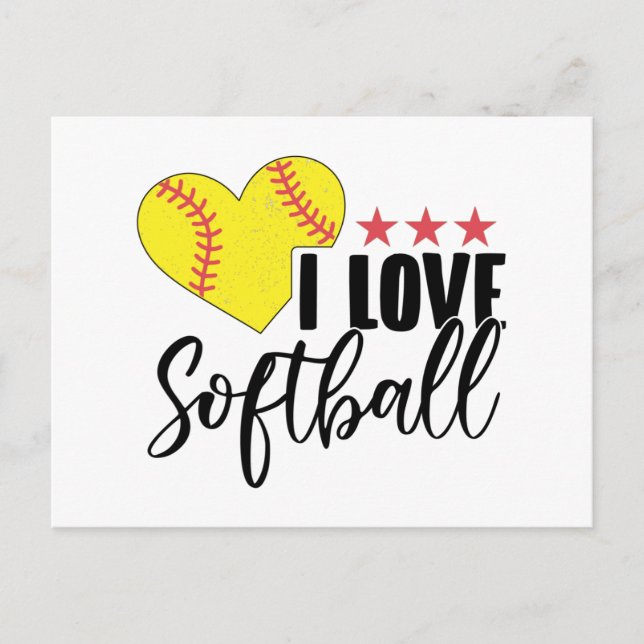 Softball Player | Softballer Team Coach Gifts Postcard (Front)