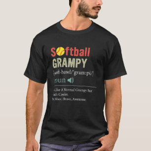 Softball Player Sport  Softball Grampy Definition T-Shirt