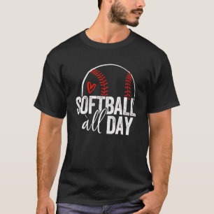 Softball Player Teen Girls Women Men Softball For T-Shirt