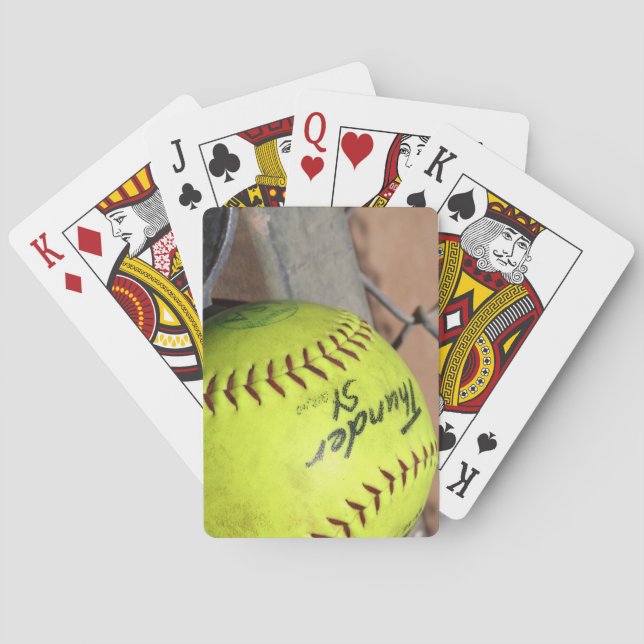 Softball Playing Cards (Back)