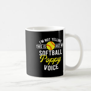 Softball Poppy Voice Poppy Of A Softball Player Po Coffee Mug