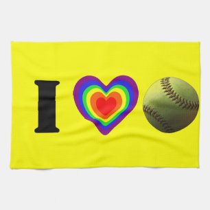 Softball Pride Kitchen Towel