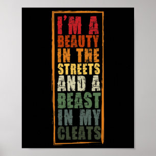 Softball Print Beauty In The Street Beast In My Cl