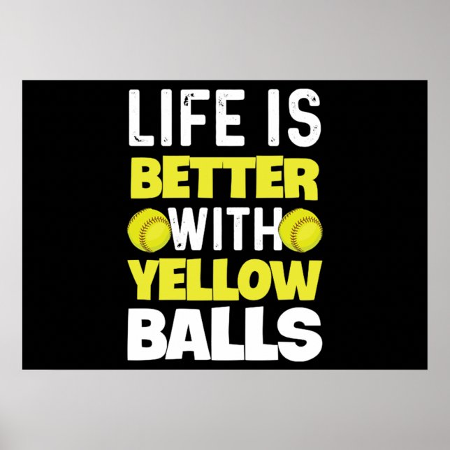 Softball Quote for a Softball Pitcher Poster (Front)