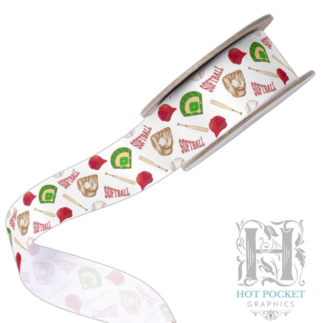 Softball Satin Ribbon (Creator Uploaded)