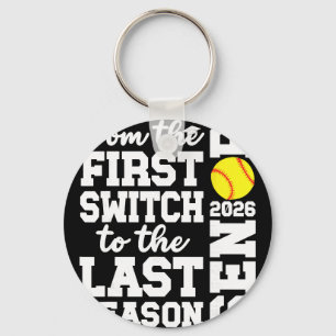 Softball Senior 2026 Graduation Senior Softball Pl Keychain