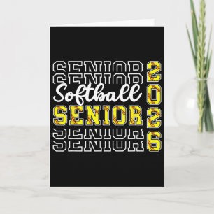 Softball Senior 2026 Senior Softball Player 2026 _ Card