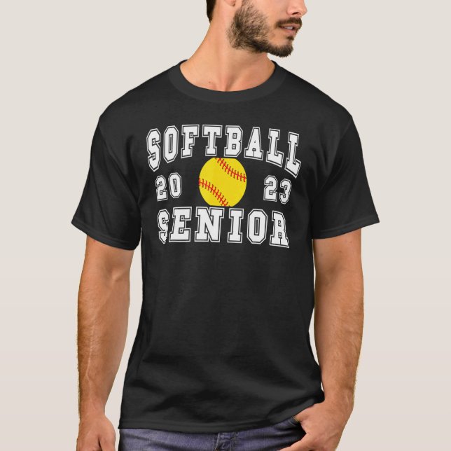 Softball Senior Night Softball Senior 2023 Graduat T-Shirt (Front)