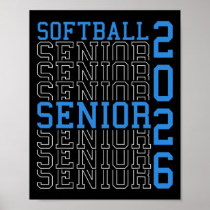 Softball Senior Night Softball Senior 2026 Graduat Poster
