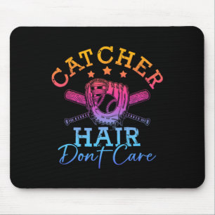 Softball Shirt Girls Women Softball Player Softbal Mouse Pad