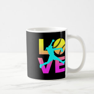 Softball Shirts For Girls Love Coffee Mug