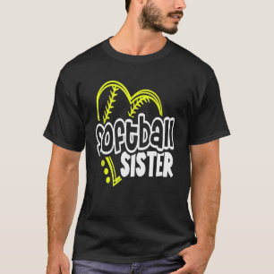 Softball Sister For Men Women Boys Girls T-Shirt