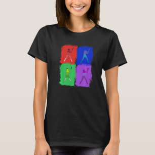 softball softball game Colourful Pop T-Shirt